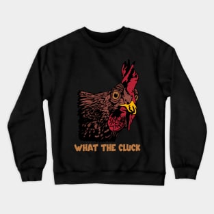 Chicken Looking Around the Corner Crewneck Sweatshirt